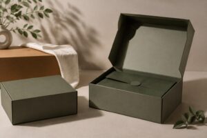 The surface of custom boxes and packaging provides the best real estate for brand storytelling through offset printing and digital printing techniques