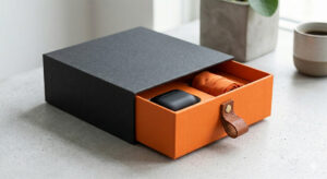 the Drawer Box which provides a super high-quality feel with a sliding action
