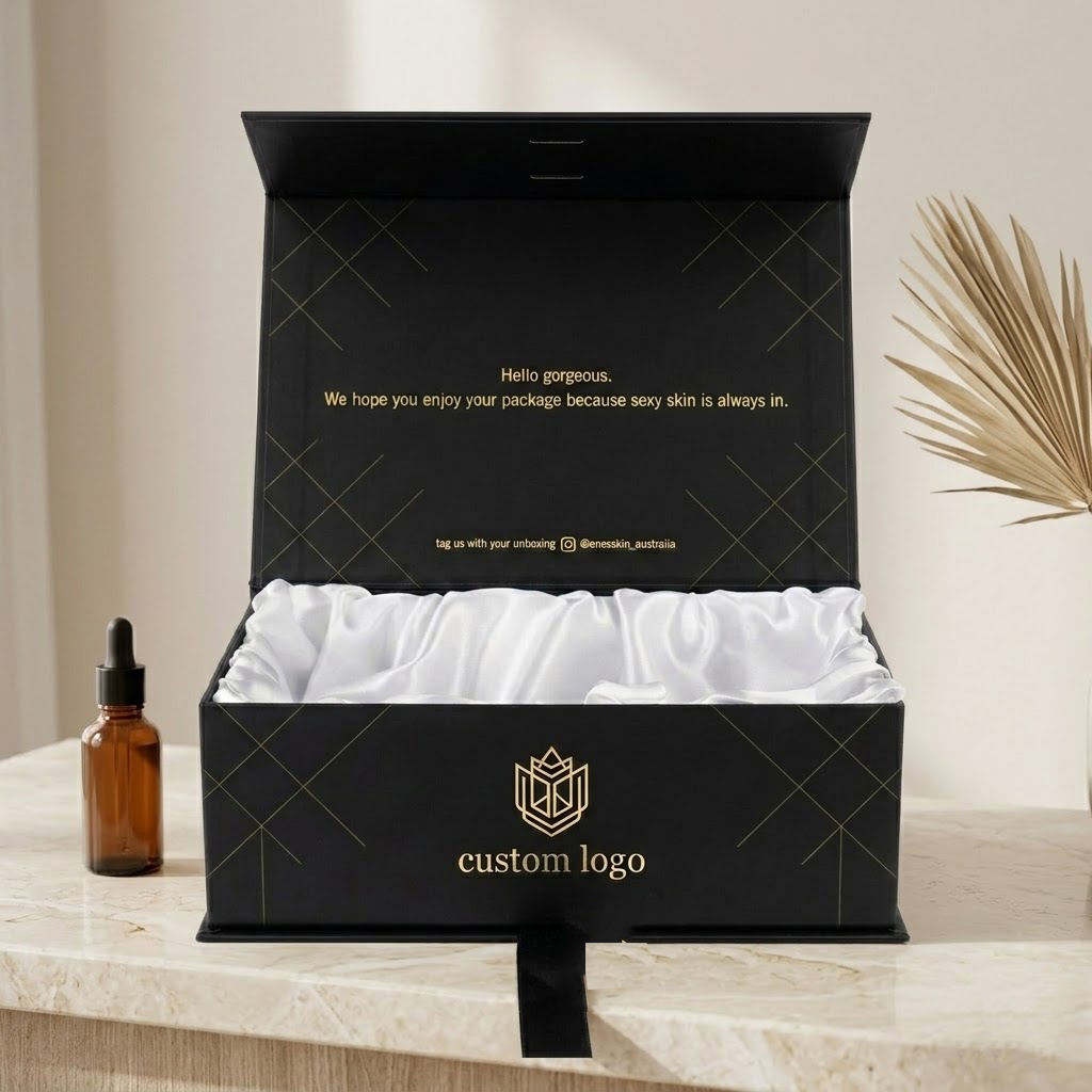 A foldable cosmetic packaging box can provide a lighter structure