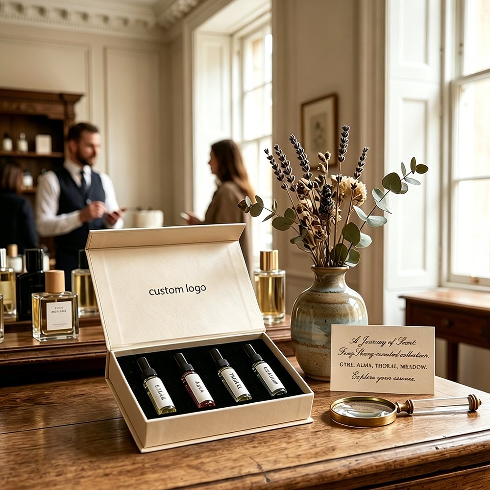 Perfume box packaging should protect a fragile glass bottle