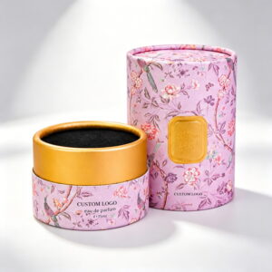 Custom paper tube box packaging with round kraft paper containers