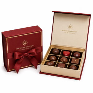 Luxury rigid gift box with a premium structured lid and base